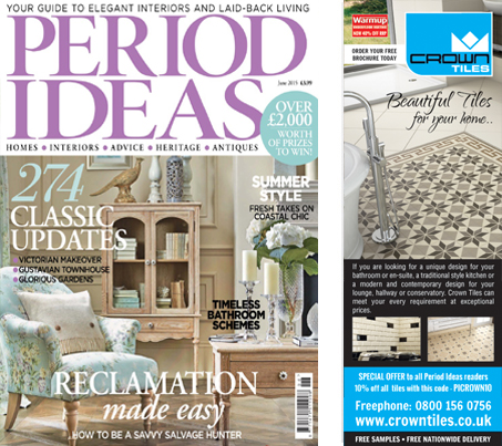 Crown Tiles Features In Period Idea Magazine June 2015